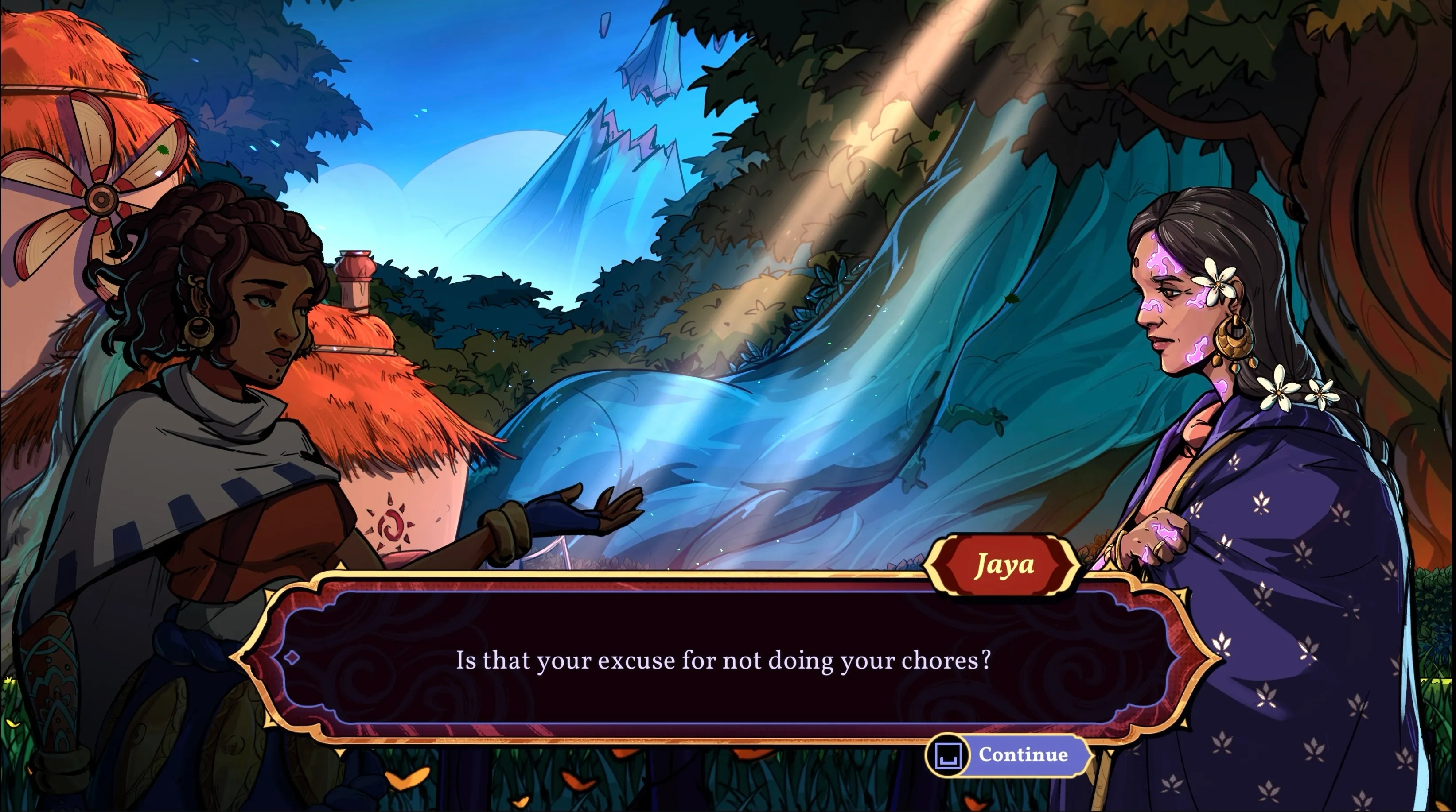 Ajira talks to her mother after a brief disappearance
